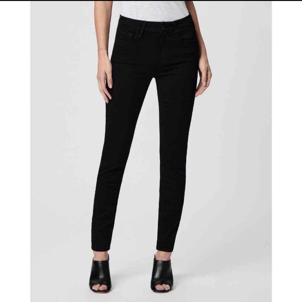 Paige Verdugo Ankle Skinny Denim Jeans Women’s Size 27 Black Shadow Chic Preppy